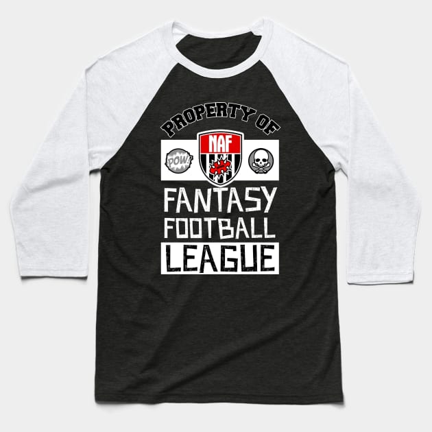 BloodBowl NAF Property Baseball T-Shirt by klarennns